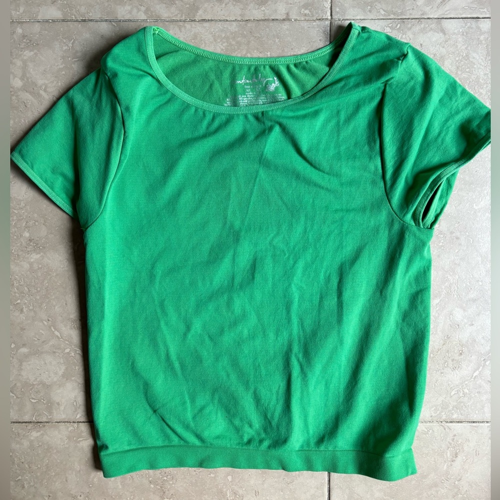 SALE🚨NWOT🐢Free People Intimately Green Seamless Crop Top M/L Green